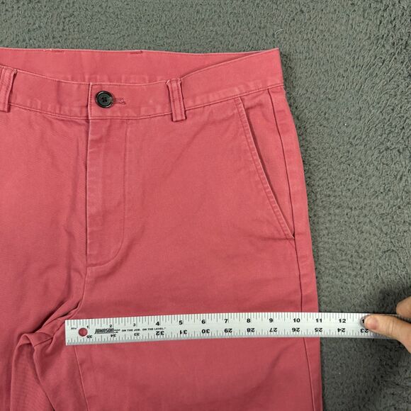 Brooks Brothers Pants Mens 32x32 Nantucket Red Straight Fit Chinos Preppy - Picture 10 of 13